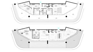 Планировка дуплекса 4 спальни в корпусе Tower D of Brabus Island in Al Seef, Abu Dhabi, UAE №597417, ЖК Brabus Island № 11016
