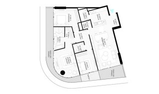Apartment floor plan, 3 bedrooms in building Tower D of Brabus Island in Al Seef, Abu Dhabi, UAE №597417, Brabus Island No. 11014
