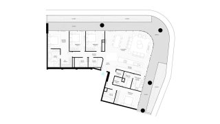 Apartment floor plan, 4 bedrooms in building Tower A of Brabus Island in Al Seef, Abu Dhabi, UAE №597414, Brabus Island No. 11015