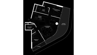Apartment floor plan, 2 bedrooms in Brabus Island No. 11026