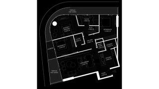 Apartment floor plan, 3 bedrooms in Brabus Island No. 11025